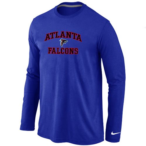 Nike Atlanta Falcons Heart & Soul Long Sleeve NFL T-Shirt - Blue